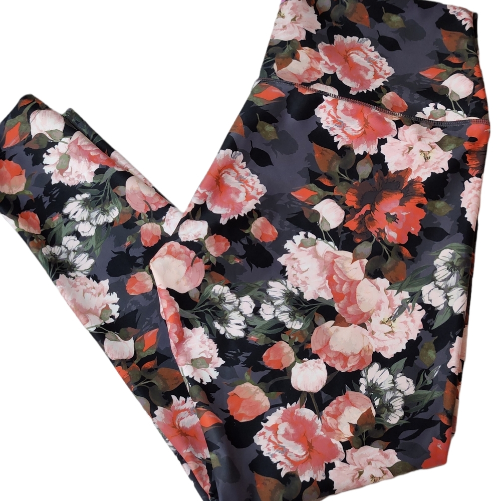 Kira Grace floral leggings.  Size L